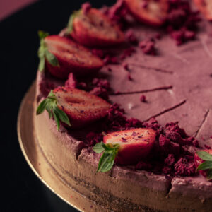 czekoladowo malinowe